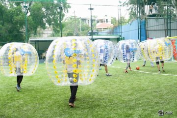 Kerintha Movie Team At Bubble Soccer Event